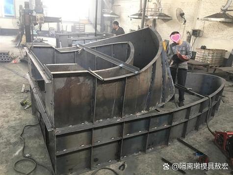 高速公路收费站防撞岛模具 收费岛钢模具 收费亭安全岛模具是制作高速